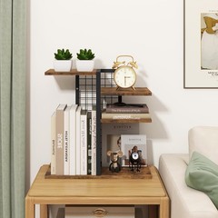 ELITEROO Desktop Shelf Organizer, 15.74 L x 7.87 W x H inches, Brown