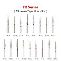 SANDENT Dental Diamond Burs FG 1.6mm for High Speed Handpiece 5Pcs/pack Drills