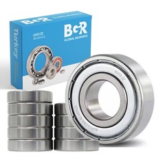 BGR 10 pcs 6203 ZZ Lubricated Chrome Steel Sealed Ball Bearing, 17x40x12 mm