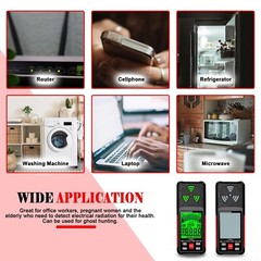 EMF Meter, 3-in-1 Electromagnetic Field Radiation Detector for EF RF MF