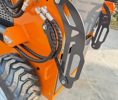 Wolfequip Wheel Mini Skid Steer Loader 23HP Tractor Bucket Hydraulic Guide Drive