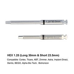 Implant Driver Astra Screwdriver Hex 1.25mm Dental Torque Wrench Adapter Zimmer