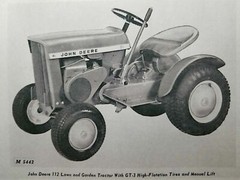 John Deere 110 110H 112 112H Lawn & Garden Tractor S/N 65001-100000 Oper Manual