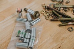 New Aluminum Spacer Bushing 1″ OD x 3/8″ ID–Fits M10 or 3/8″ Bolts