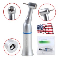 1-5* Dental Slow Low Speed Contra Angle Handpiece Push Button Fit FG 1.6mm Bur