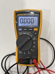 Fluke 117 True RMS Digital Multimeter w/Lead Set (Cat III 600V / 10A) with Case