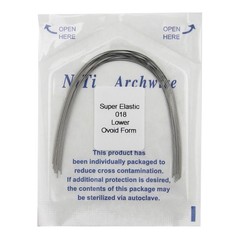 100PCS Dental Orthodontic Arch Wire Niti Round Ovoid Upper Lower 012 014 016 018