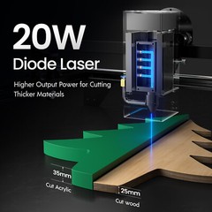 Longer RAY5 20W Laser Engraver Machine, 24000mm/min, Used-C