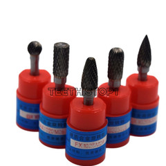 5 Types Dental Cutting Tool Grinder 1/4″ Cylindrical Cut Tungsten Carbide Bur