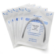 Dental Orthodontic Super Elastic Niti Rectangular Arch Wires Ovoid Form AZDENT