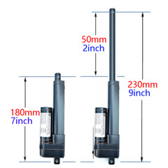 400N 12V Linear Actuator Motor High speed 34mm/s Stroke 2″~40″ 88lbs Waterproof