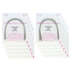 100pcs Orthodontic Archwire Stainless Steel Brace Wires Natural Round Rectanglar