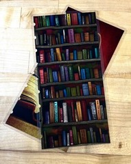 Bookshelf Love of Books Cover Set for use with Half Sheet Notebook Happy Planner