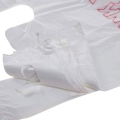 Bags 1/6 Large 21 x 6.5 x 11.5 “Thank You” T-Shirt Plastic Grocery Shopping Bags