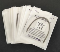 Dental Orthodontic Super Elastic Wire Niti Round Arch Wires Ovoid Form