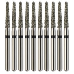 Dental Diamond Burs FG Round End Taper Chamfer 856/014SC Super Coarse Grit Black