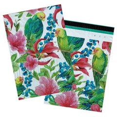 10×13″ Peacock and Parrots Combo Pack, Quality Bird Designer Mailer Shipping Bag