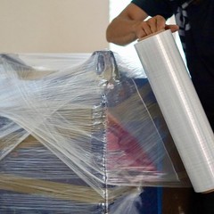18″ x 1000′ 4 Rolls (120 Gauge) Blown Hand Stretch Film Shrink Wrap – Clear