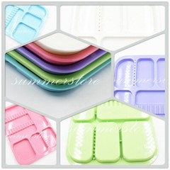 1 Pc 5 Colors Optional Dental 135ºC Autoclavable Divided Separate Plastic Trays
