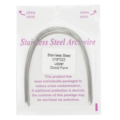 100PCS Orthodontic Stainless Steel Arch Wire Ovoid Form Round Rectangular Squre