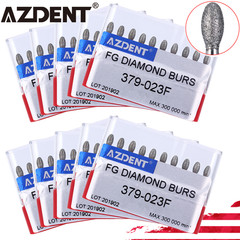 Dental Diamond Burs FG Handpiece Football Cut Fine Red Grit 368-023F / 379-023F