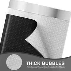 200pcs Poly Bubble Mailers 4×8 Small Padded Envelope Mailing Bags 4×7 Black #000