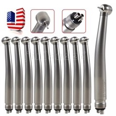10 Pcs ASkeadnt NSK PANA MAX Style Dental High Speed Turbine Handpiece Push 4Hol
