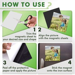 Lot Stone City Strong Self Adhesive Magnetic Sheet 8.5×11 8X10 4X6 5×7 12-20 Mil