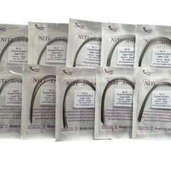 Dental Orthodontic Arch Wire Super Elastic Niti Round Rectangular Ovoid Form