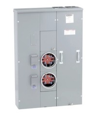 Square D MP42200 400 Amp w/2 Gang 200A Meter EUSERC OH/UG as WEP4212