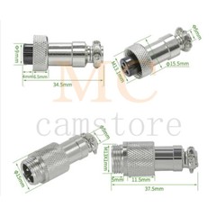 GX12 2 3 4 5 6 7pin aviation power signal connector,In-line plug socket adapeter