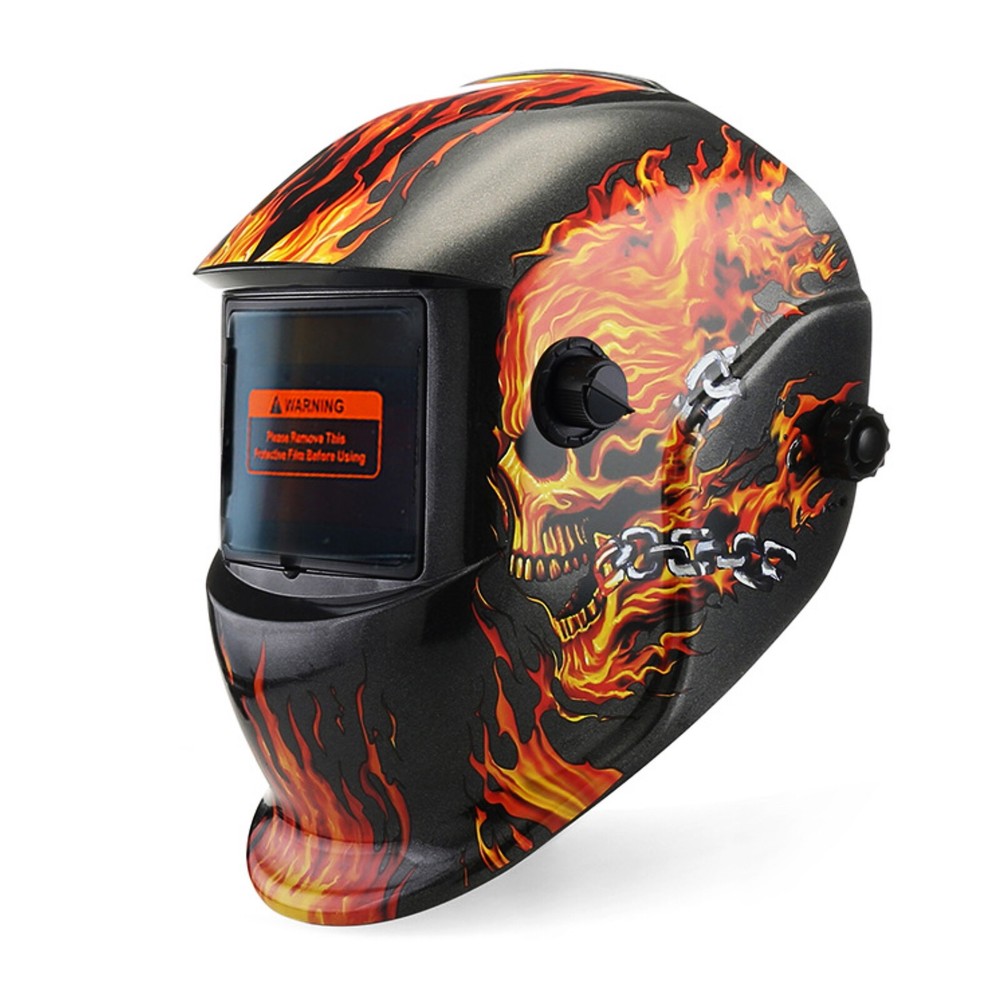 Large Viewing True Color Solar Powered Auto Darkening Welding Helmet Welder Mask