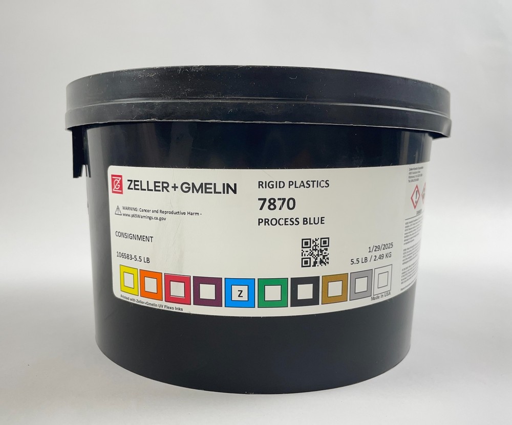 Zeller+Gmelin Offset UV Ink Printing Process Blue 5.5 LB
