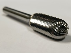 SC5S Cylindrical Radius 1/2″ Carbide Burr Bur Tool Die Grinder Bit 1/4″ Shank