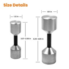 Welders & Fitters Two Hole Flange 4 pcs Set Pins (1&5/8″ & 1&1/8″ Diameter.)