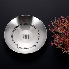 6 Year Anniversary Iron Gifts for Him Her Couples 6th Wedding small, Silver