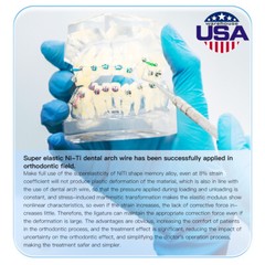 Dental Orthodontic Arch Wire Round Super Elastic NITI Round Ovoid Form AZDENT