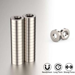 10 20 50pcs Strong Neodymium Magnets N52 25 x 5mm Countersunk Ring Hole 5mm