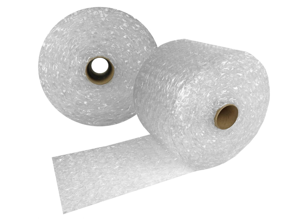 12 Inch Small or Large (1/2″ or 3/16″) Bubble Rolls Wrap Cushioning Cored Perf.