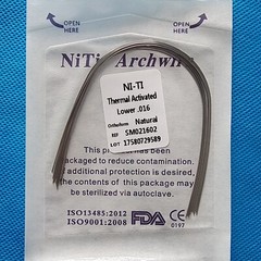 Dental Orthodontic Niti Thermal Activated Round Arch Wire Natural Form
