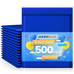 500x Bubble Mailers 8.5×12 Padded Envelopes Bubble Mailing Bag 8.5×11 Royal Blue