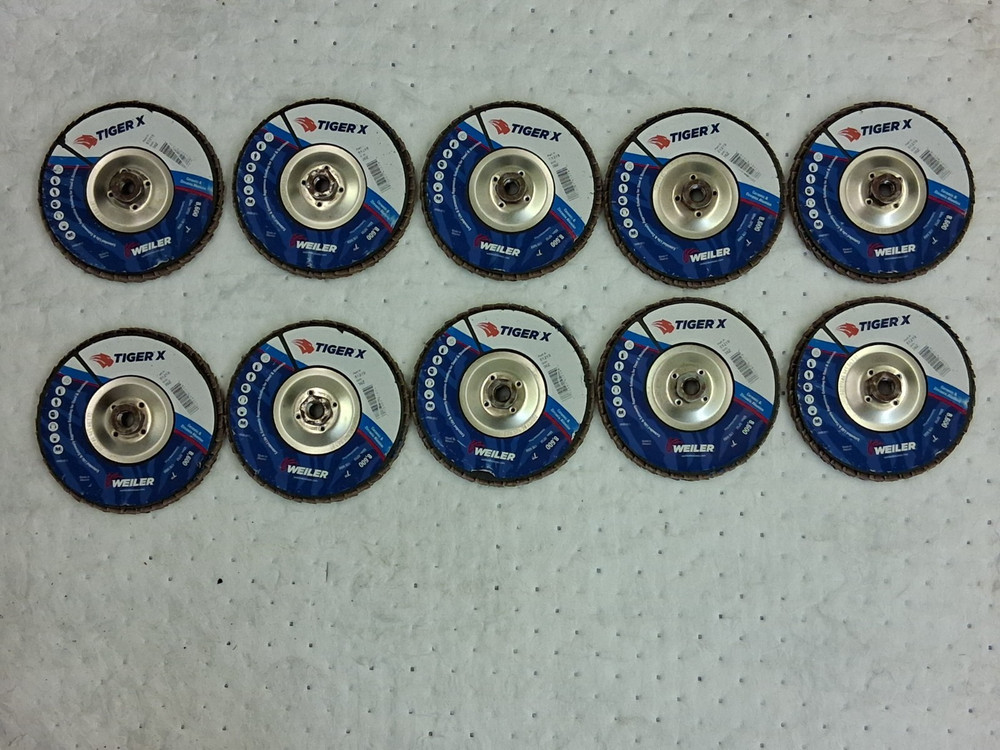 Weiler Flap Discs QTY10 7″ Dia Ceramic Zirconia Alumina Blend 51219