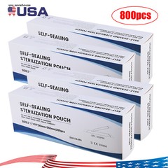 1000 3.5″ x 10″ Dental Sterilization Pouches Sterilizer Autoclave Bags Tool Nail