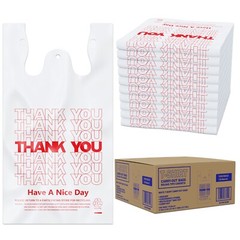 Thank You T Shirt Plastic Bags (1000/Case), 1/6 Barrel – Shopping Bags
