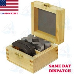 1 5/8″ x 1 1/4″ x 1 1/4″ V Block and Clamp Set Hardened Steel 90 Degree