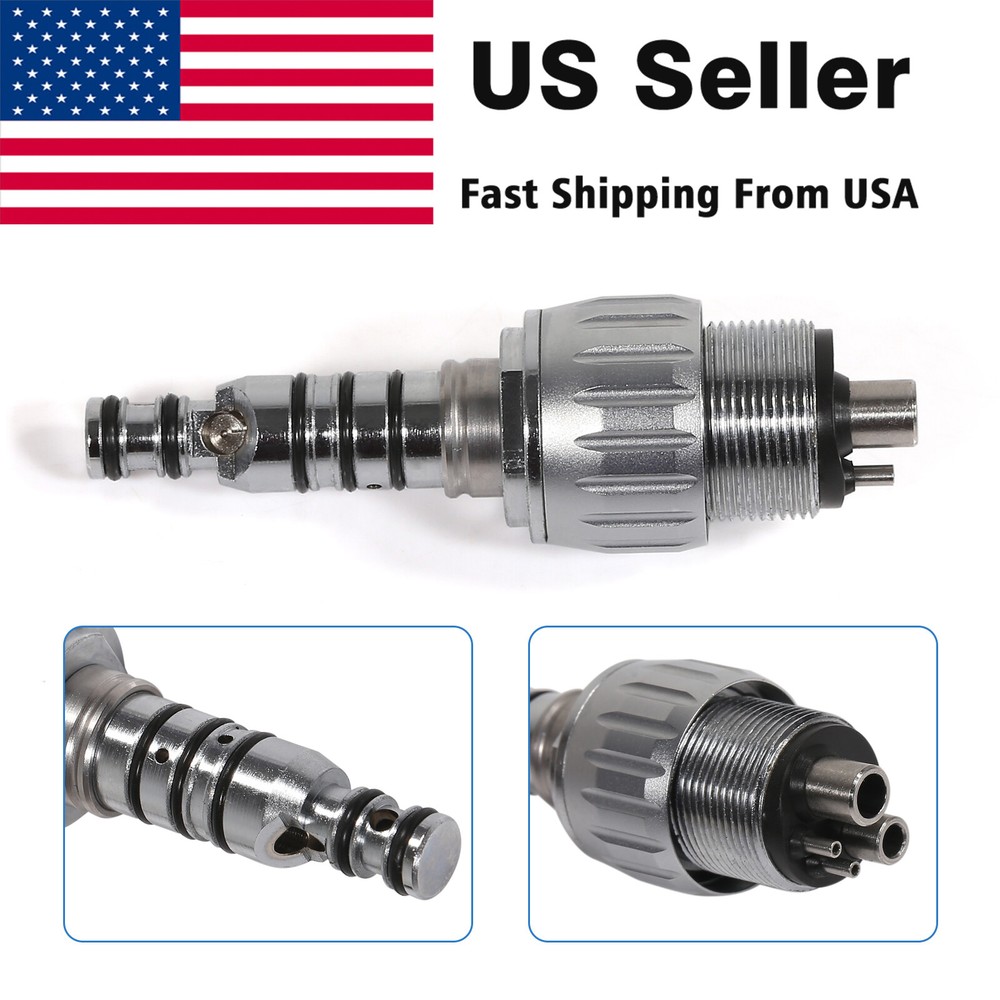 Dental High Speed LED Handpiece Triple Water Spray /4 Hole Coupler For Kavo OR