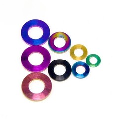 10 Pcs Titanium Washer M4/M5/M6/M8/M10 Flat Gaskets Bolt Washers