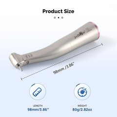 Dental 1:5 Increasing Electric LED Contra Angle Handpiece Mini Head 4 Spray USA