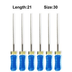 Sky Choice Hedstrom Files – 21 mm Length, Size 30 Blue w/Rubber Stopper 6/Pkg