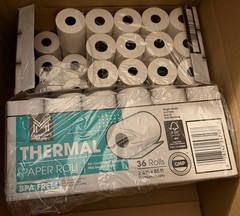 Thermal Receipt Paper 2.25X 85′, 67 Rolls BPA Free, Open Boxes